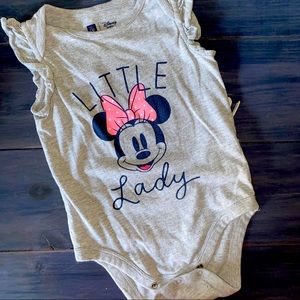 Baby Gap Little Lady Minnie Mouse onesie